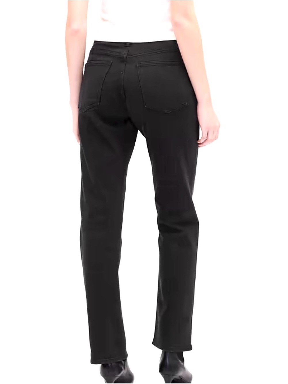 GAP black high rise 90s slim straight jeans 27T - Picture 2 of 14